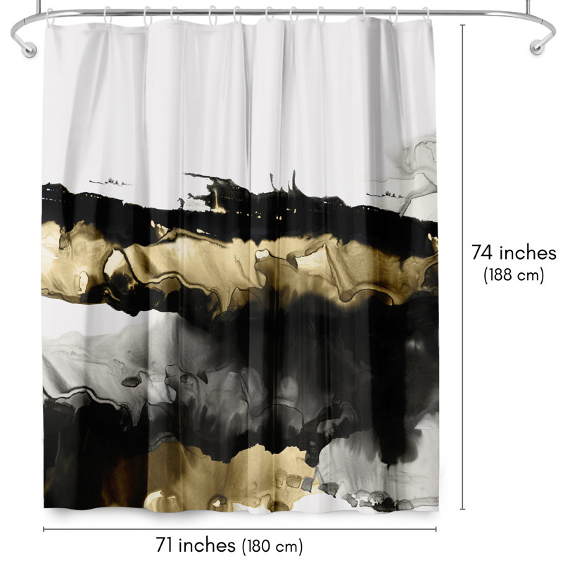 Rideau de douche abstrait par PI Creative Art
