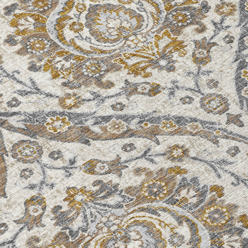 Machine Washable Indoor/Outdoor Chantille ACN2703 Global Rug, Beige, 2'6" x 3'10"