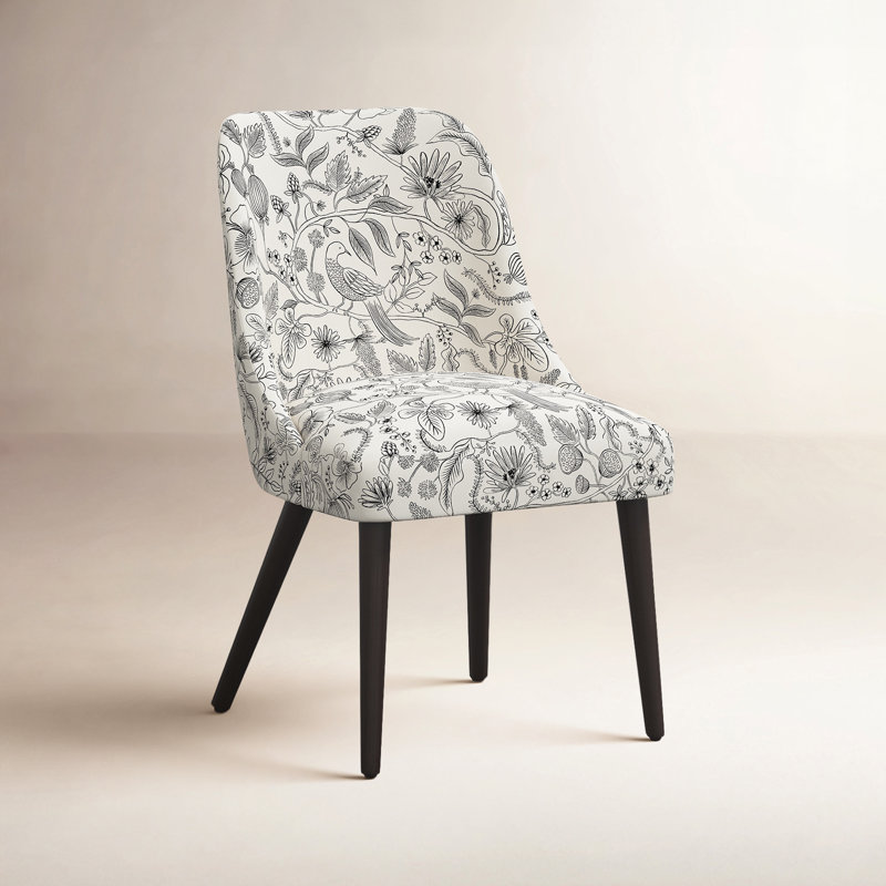 Chaise Clare, Volière RPC noir et lin crème
