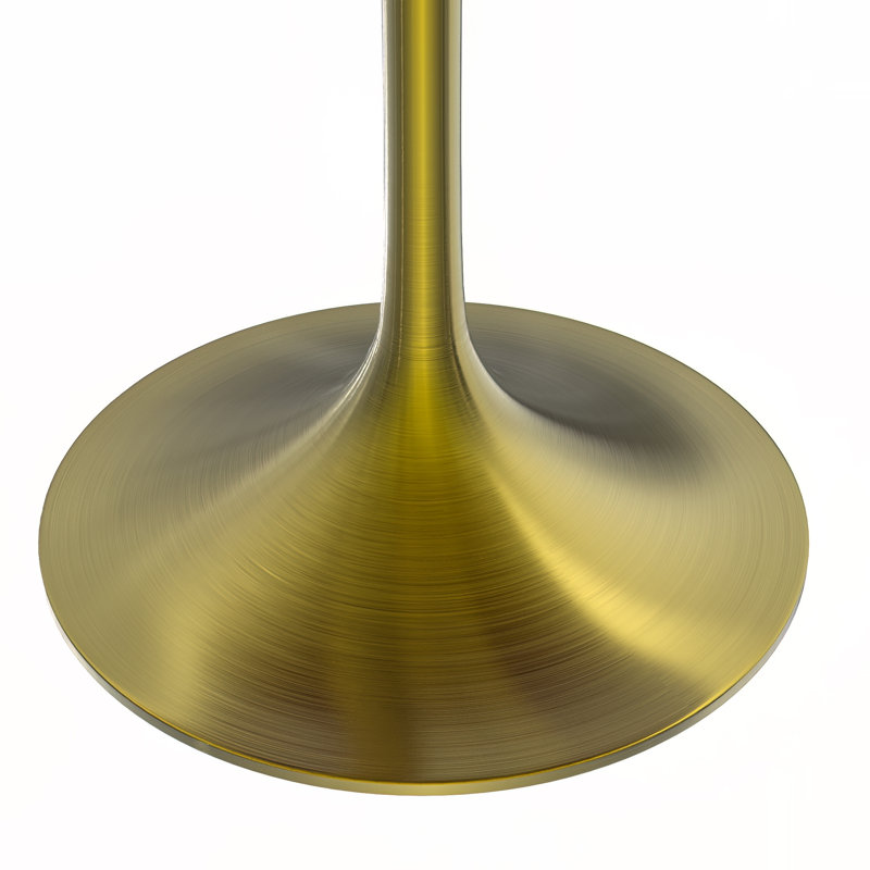 Table de salle à manger Heatherton, Brun cognac, 29.34" H x 35.43" W x 35.43" D