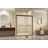  56-60" x 72" Tempered Glass Double Sliding Shower Door with Aluminum Frame