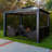 Santa Monica Aluminum Patio Gazebo with Mosquito Netting-93776334