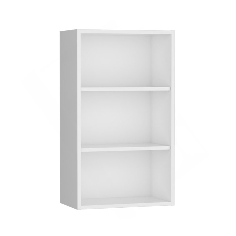 Wall Cabinet 36" H, 3 Shelves, White, White