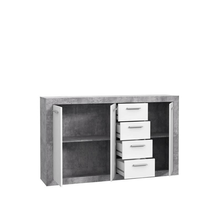 Deatonhill chest of drawers, Grey/White