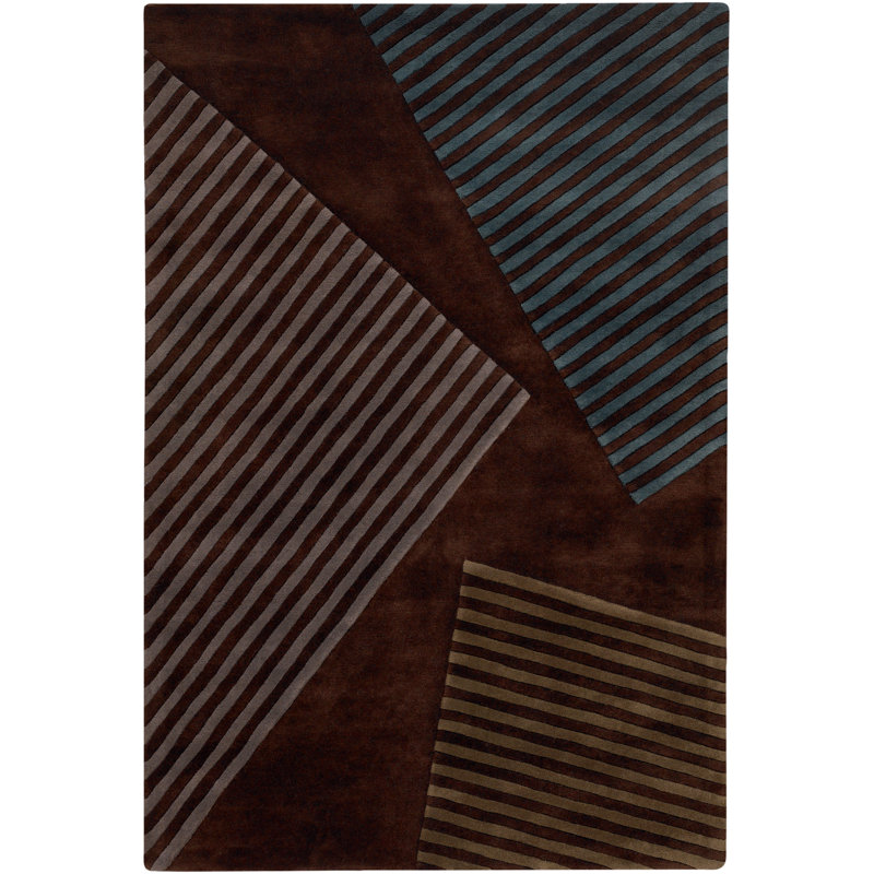 Tapis touffeté à la main Yiwei Authentic, 5 pi x 7 pi 6 po