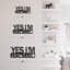 Oui, je suis différent - décorations murales abstraites modernes-94208273-94208270