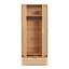Sumayah Two-door Wardrobe With Natural Rattan Doors