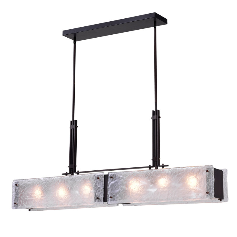 Paradiso 6 - Light Satin Black Square/Rectangle Pendant