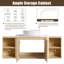 Ensemble de meuble-lavabo simple 54 po avec plateau en pierre reconstituée Eaton-2044320609-2044320622