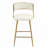 (SET of 2) 26'' Counter height bar stools Corduroy kitchen island counter bar stool with back, base and footrest-1178073543-1178418944