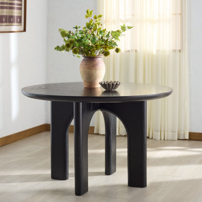 Table de salle à manger ronde en bois