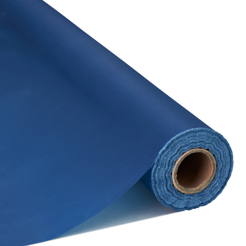 Rouleaux de nappe en plastique jetables, BLEU MARINE