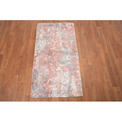 Handmade Wool Abstract Oriental Rug 2x4