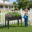 Boîte de jardinage surélevée en métal surélevée avec pieds de support stables et trous de drainage pour la cour-213746031-213746028