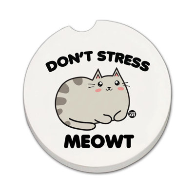 Sous-verre Thistystone Don't Stress Meowt
