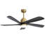 Ventilateur de plafond 52 po avec lumières DEL Damecia-1836628950