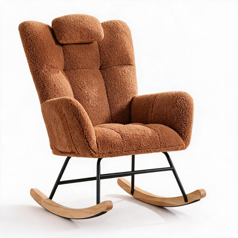 Chaise berçante rembourrée pour chambre de bébé