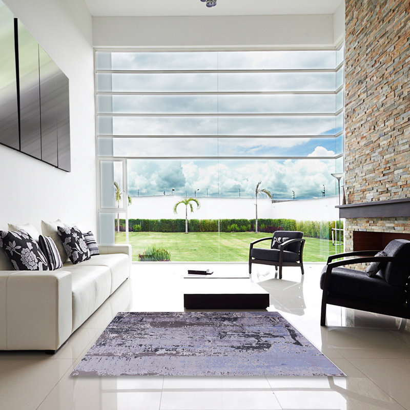Abstract Indoor Rug, Square 7'