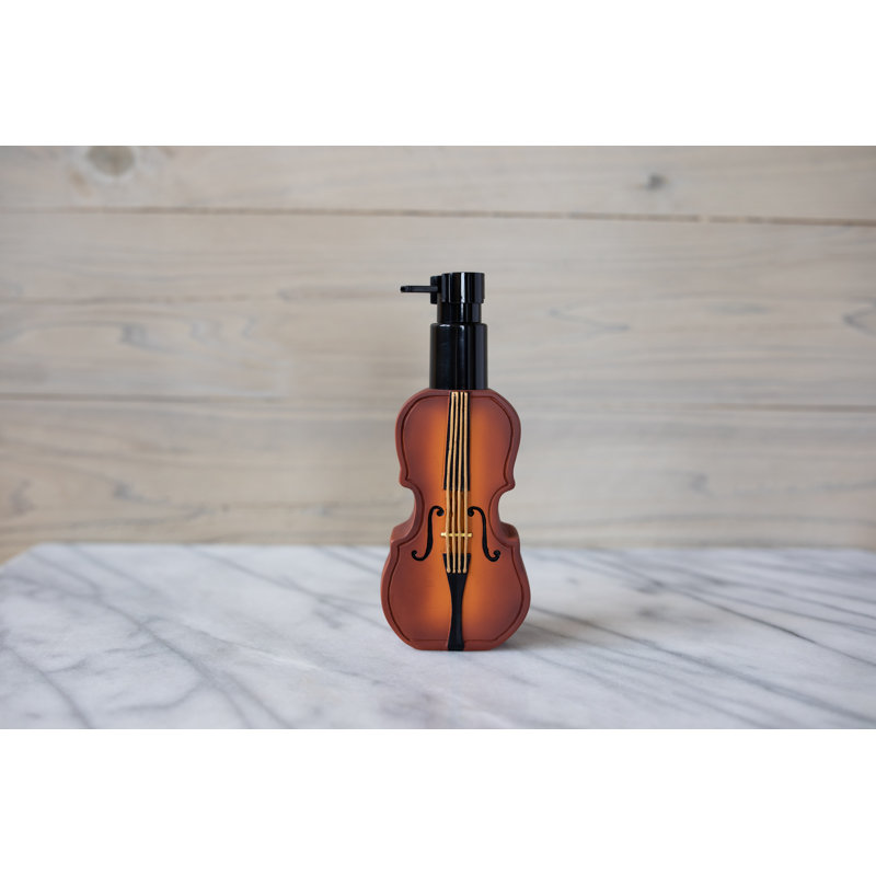 Distributeur de lotion pour violon Riles Music, Brun