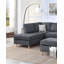 Ensemble de canapé modulaire réversible 3 pièces avec canapé et méridienne réversible-1271619555