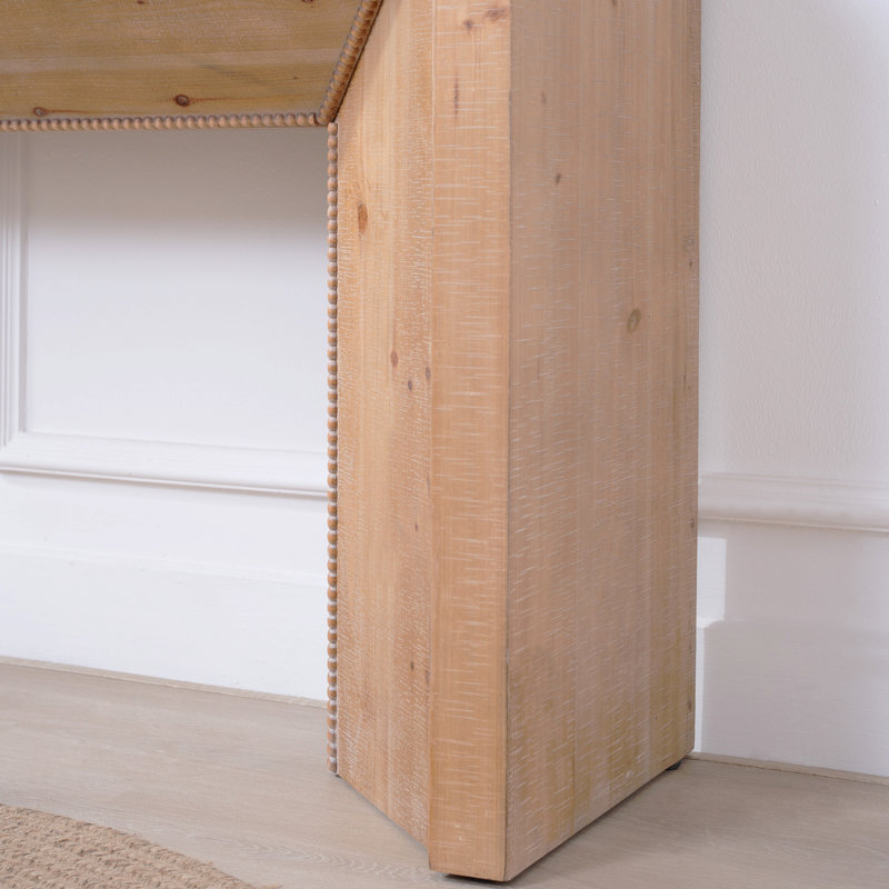 62" Modern Rustic Console Table – Solid-Look Engineered Wood Entryway Table