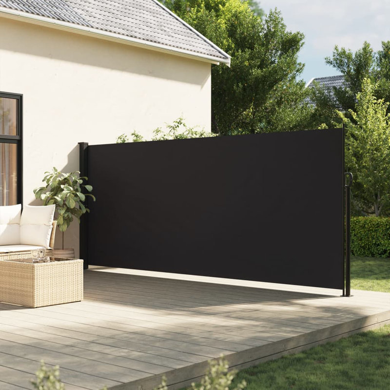 Retractable Side Awning, Black, 140" H x 1000" W