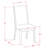 Lancy Parsons Dining Chairs - Dark Khaki Linen Fabric set fo 2 Padded Chairs-635078654-585688666