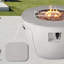 Michaeleen Round Stone Propane Smokeless Fire Pit