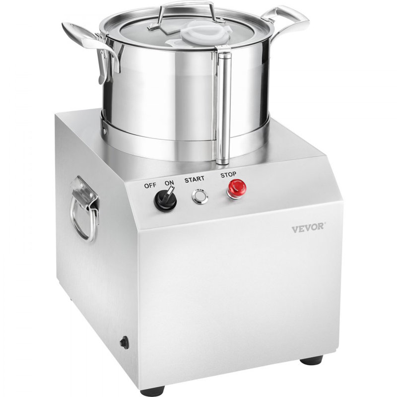 Food Processor Vegetable Chopper 6.3 Quart Food-Grade Stainless Steel Blender
