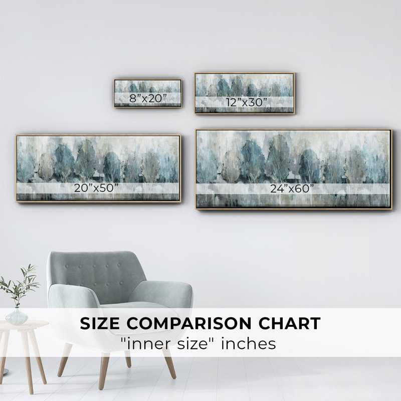 Bright Indigo Groves- Framed Canvas