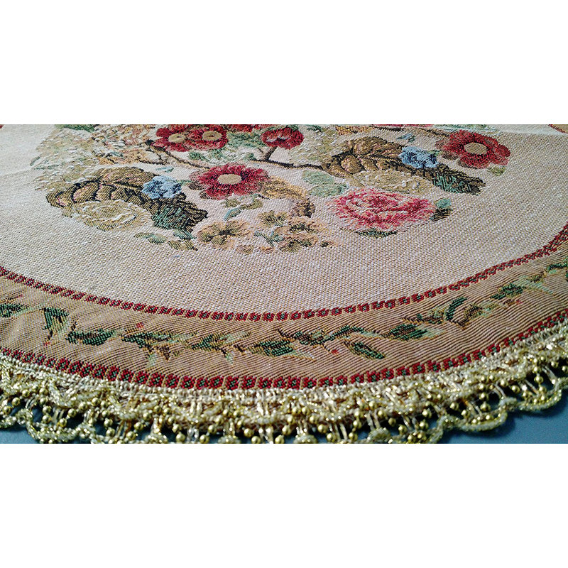 Tache Colorful Floral Country Rustic Morning Meadow Tablecloths, 35" L x 35" W