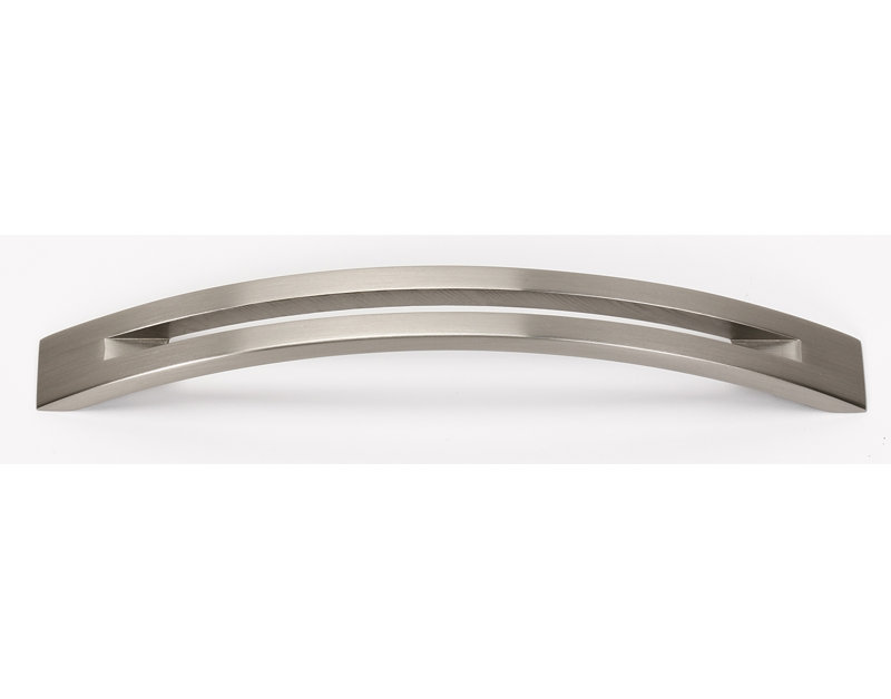Split Top Arch Pull, Polished Brass, 6"