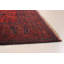 Tapis unique en laine noué à la main style Ousana des années 2010 de 4 pi 11 po x 6 pi 6 po rouge / noir / brun Oksana