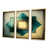 Toile avec cadre flottant or