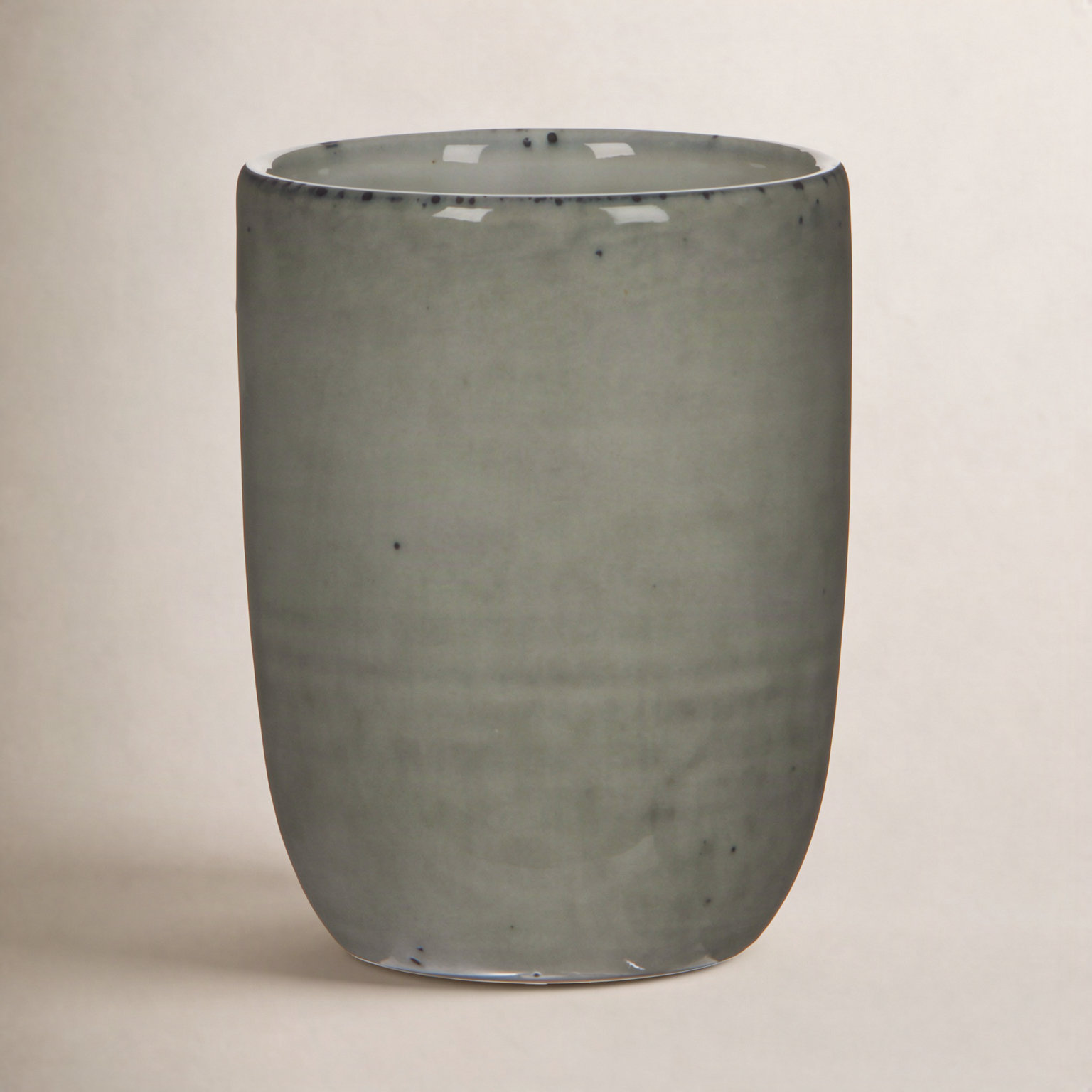 Merlot Ceramic Cappuccino Cup, Gray