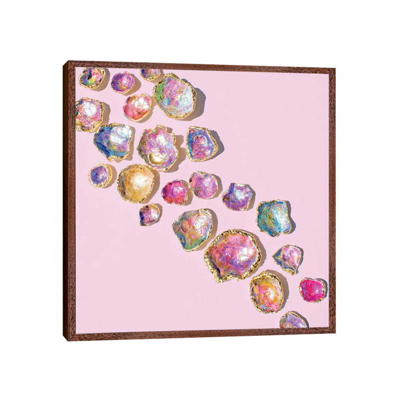 Crystal Bowls by Erin Summer - Print on Canvas, Classic Brown Wood Framed, 66.04cm H x 66.04cm W x 3.81cm D