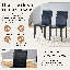 Ensemble de table et de chaises 7PCS, table de salle à manger rectangulaire en bois jumelée à 6 chaises rembourrées-1120228095-1120228080-1120228082
