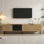 Unfinished TV Stand for TVs up to 85" with Fireplace Included