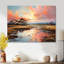 Art mural rose, coucher de soleil sur les marais-1367850215-1367850232