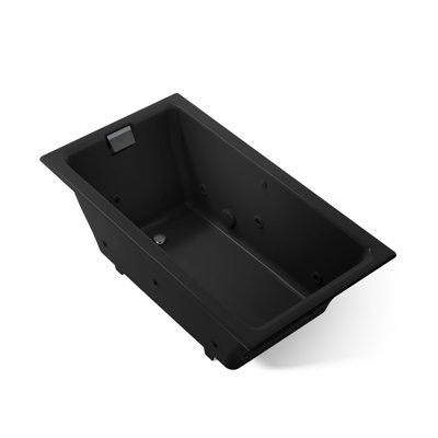 Baignoire tourbillon encastrée / encastrable 66 po x 36 po Tea-for-Two, bonde réversible