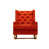 100 % polyester orange est en rupture de stock