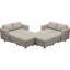 Canapé de rangement modulaire en velours Vashudev-1779531754