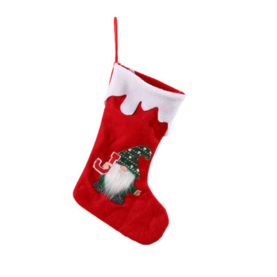 Parent And Baby Christmas Santa Sock Set, Matching Cable Knitted Stocking Gift For Holiday, 11.7x7.5in Color A