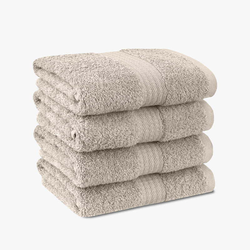 Ensemble de serviettes de bain True Classics, Tanné, Essuie-mains - paquet de 4