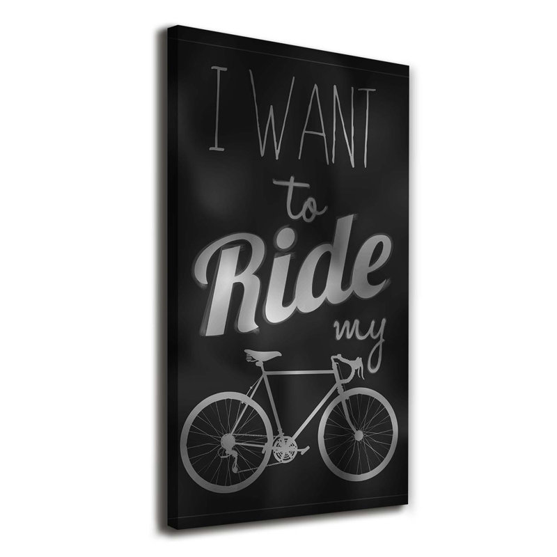 Want To Ride - Wrapped Canvas Print