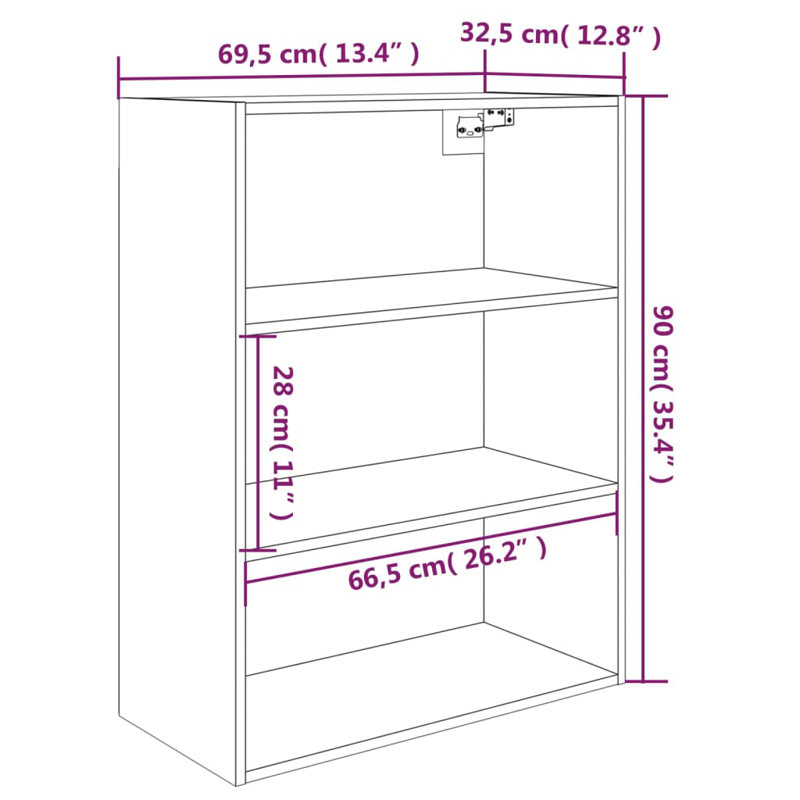 Jordanas 2 Piece Cube Shelf, Concrete Grey