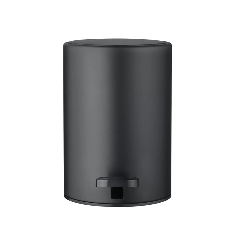 MODO Pedal Bin Wastepaper Basket - Black, Black