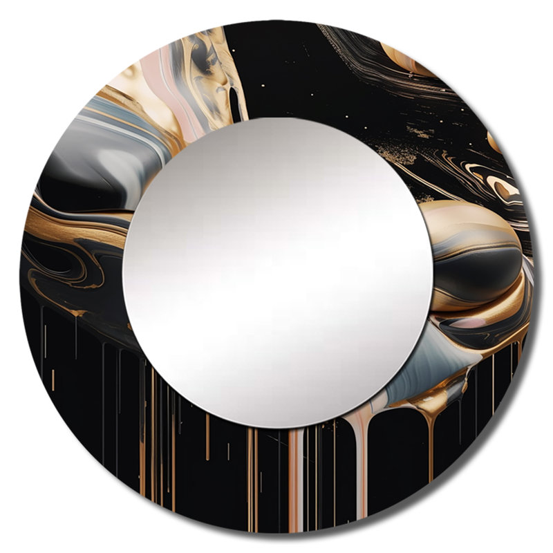 Miroir mural en marbre Petringelo, 29 po x 29 po