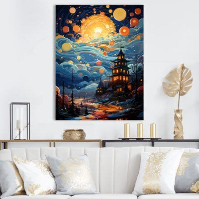 Paysage de château ludique Popart - Décoration murale château_105822