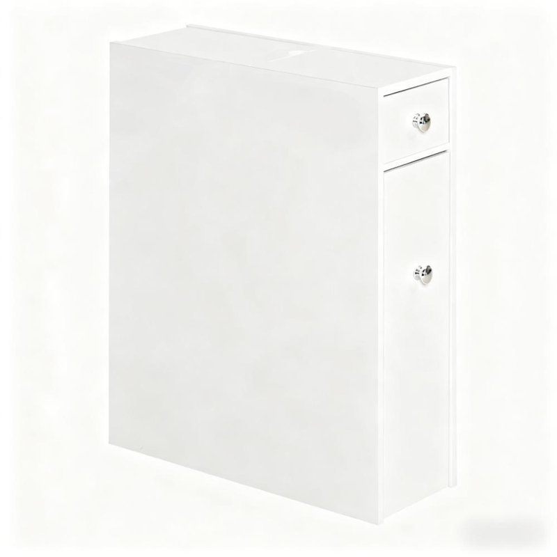 Free Standing Storage Cabinet (White)